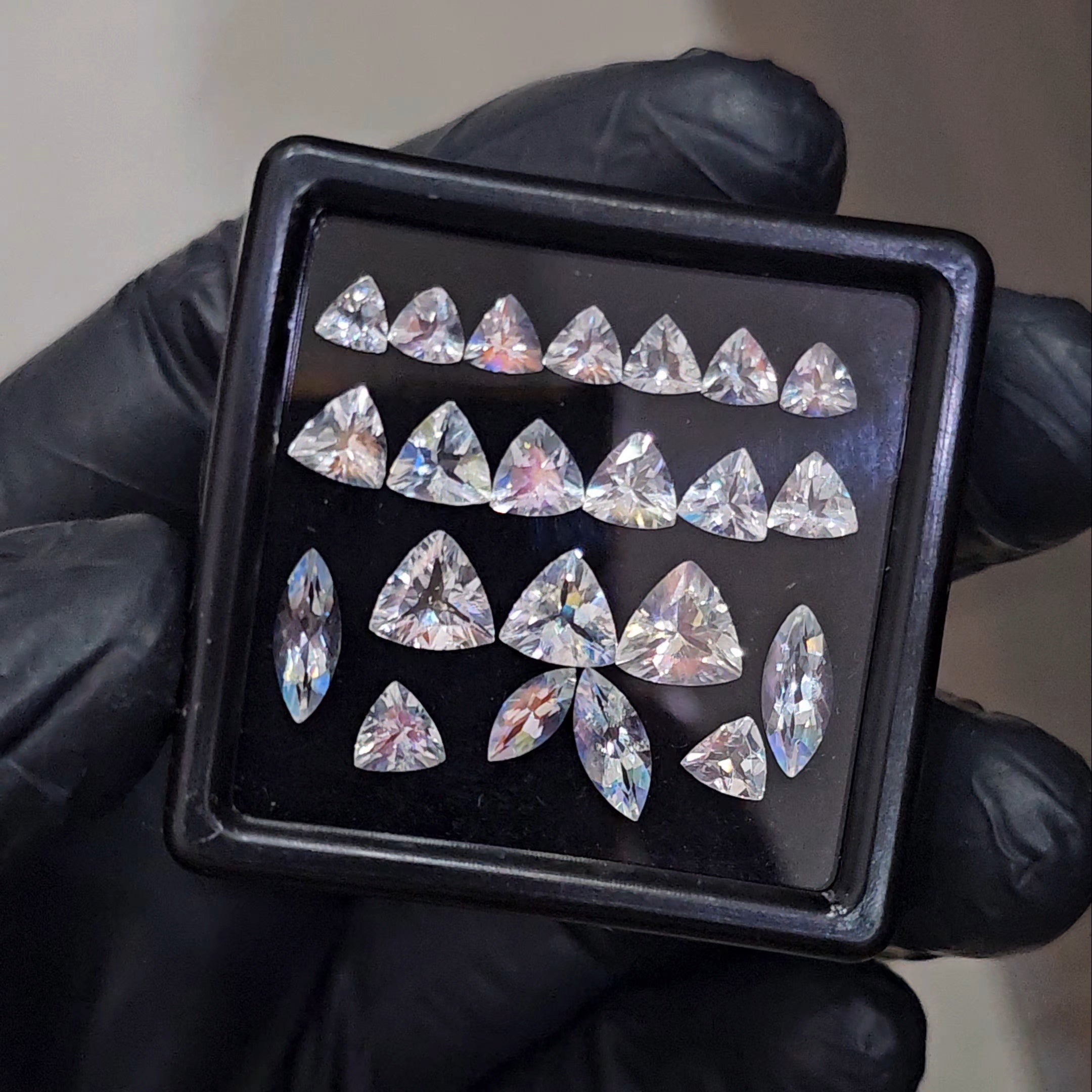 22 Pcs Natural Madagascar Moonstones Faceted | Shape: Mix| Size: 10-4mm | Top quality - The LabradoriteKing