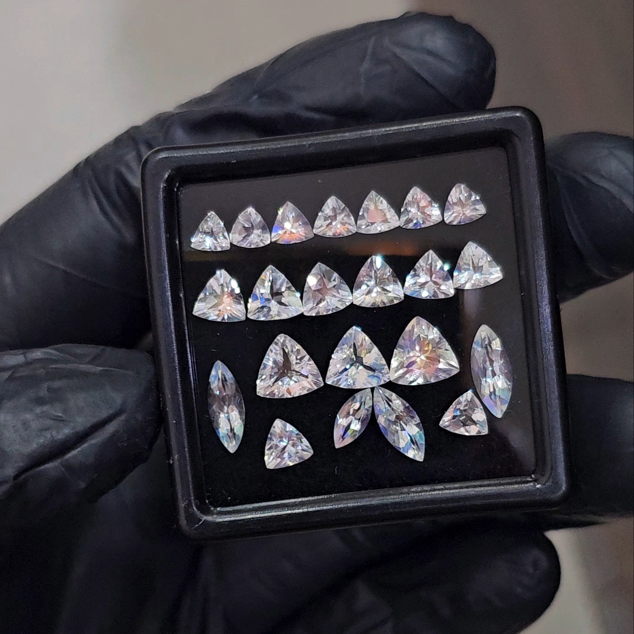 22 Pcs Natural Madagascar Moonstones Faceted | Shape: Mix| Size: 10-4mm | Top quality - The LabradoriteKing