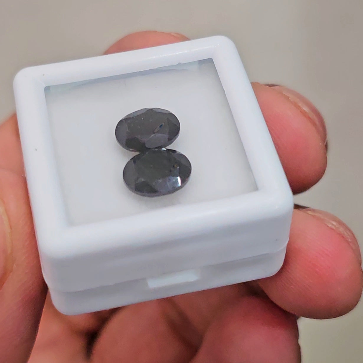 2 Pcs Natural Black Tourmaline Faceted | Oval| Size: 6-8mm - The LabradoriteKing