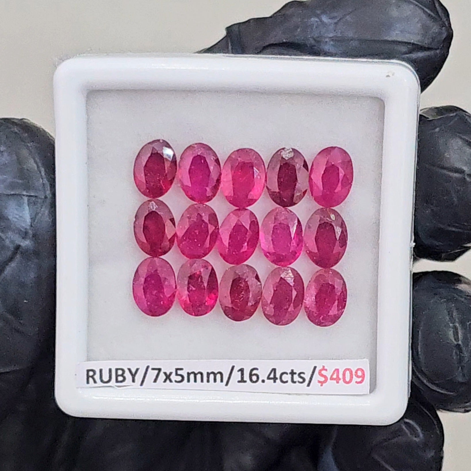 15 Pcs Natural Ruby Faceted |Oval| Size: 7x5mm - The LabradoriteKing