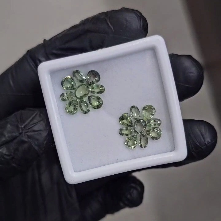 18 Pcs Natural Sapphire Faceted  |Mix| Size: 5-6mm - The LabradoriteKing