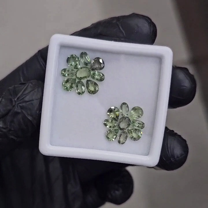 18 Pcs Natural Sapphire Faceted  |Mix| Size: 5-6mm - The LabradoriteKing