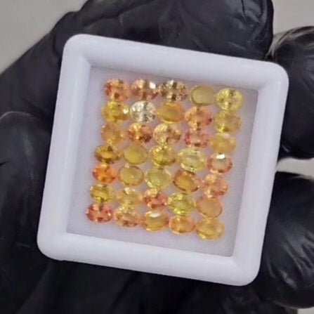 35pcs Natural Multi Sapphire Heated Faceted | Oval | 3x2mm | Multi Colour - The LabradoriteKing