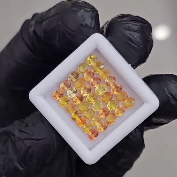 35pcs Natural Multi Sapphire Heated Faceted | Oval | 3x2mm | Multi Colour - The LabradoriteKing