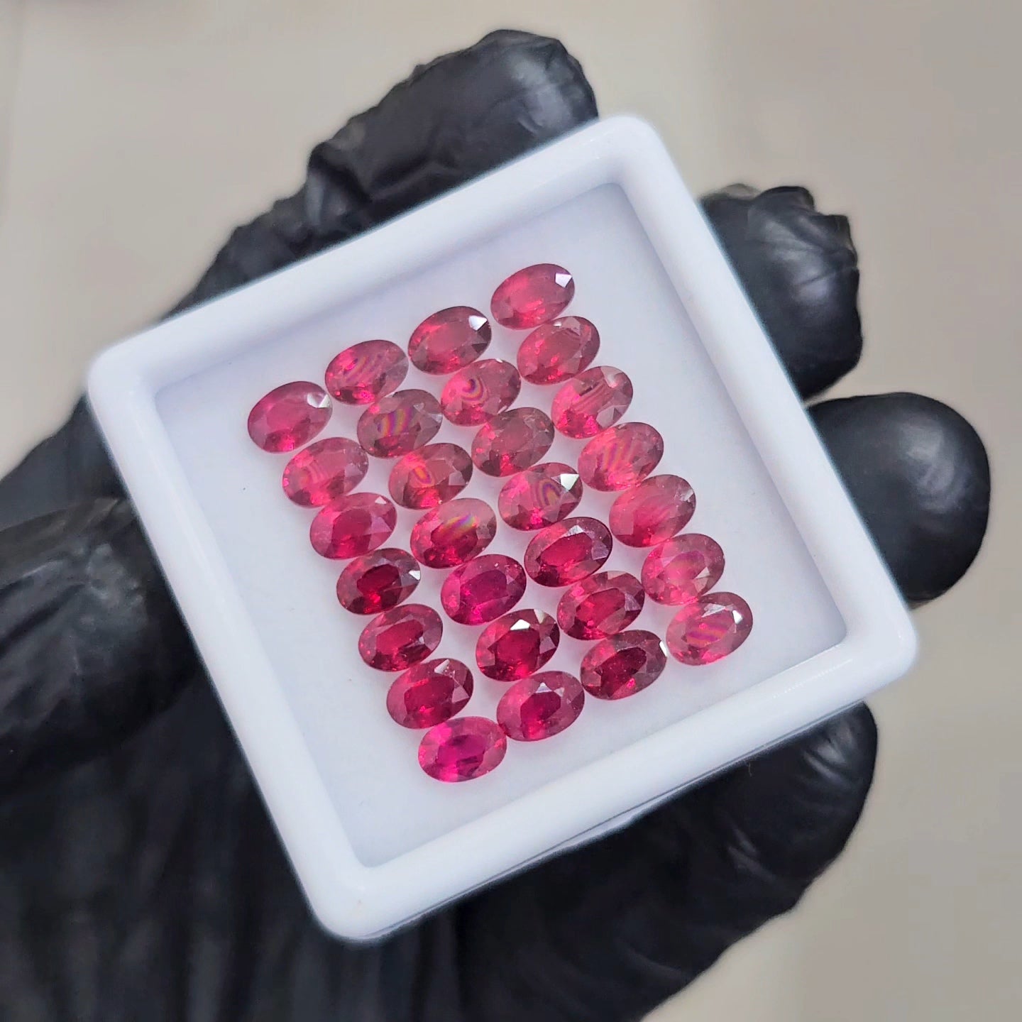 28 Pcs Natural Ruby Faceted | Oval | 6x4mm - The LabradoriteKing