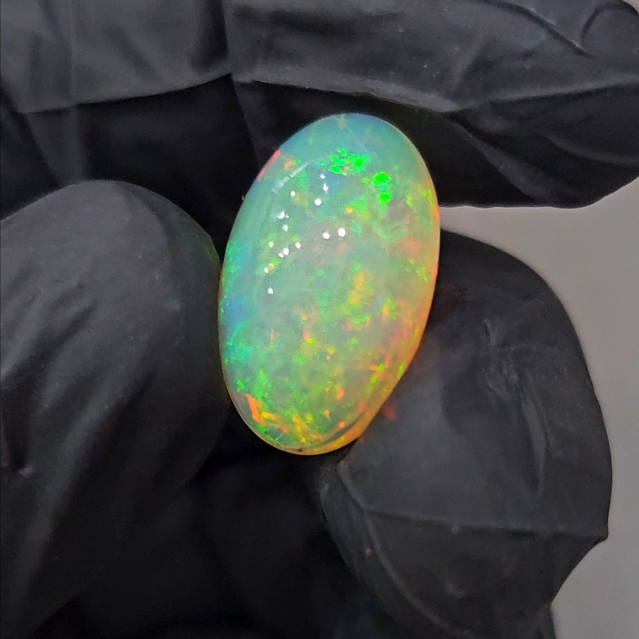 Natural Ethiopian Opal Cabochon | Oval | Size: 19x12mm - The LabradoriteKing