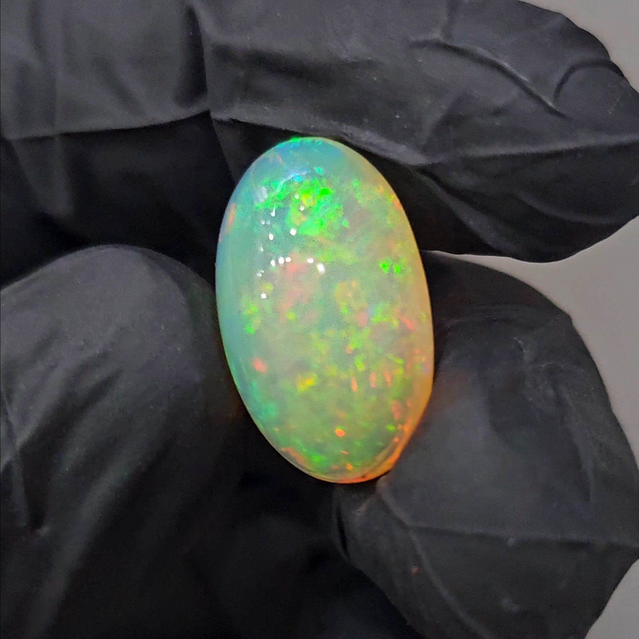 Natural Ethiopian Opal Cabochon | Oval | Size: 19x12mm - The LabradoriteKing