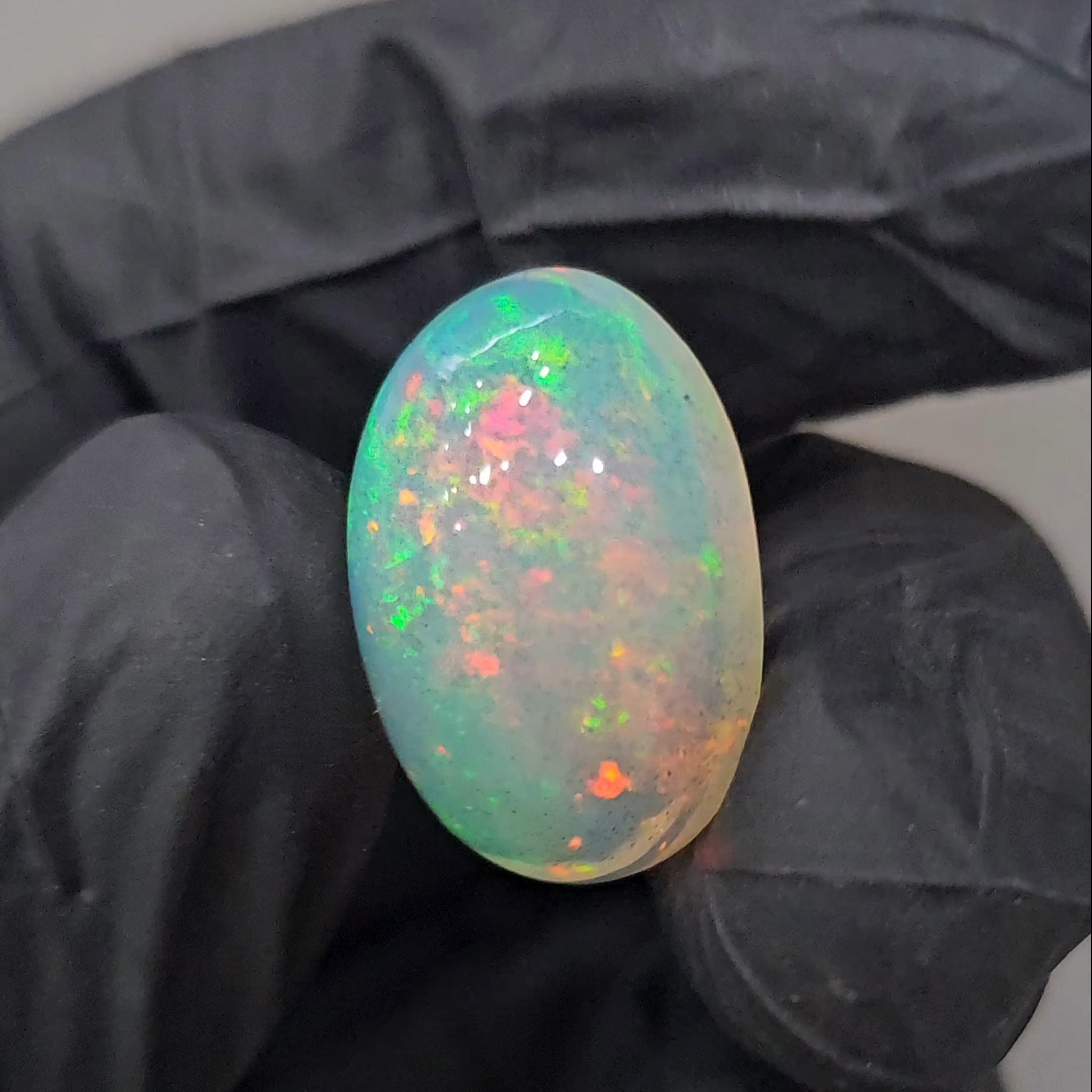 Natural Ethiopian Opal Cabochon | Oval | Size: 21x14mm - The LabradoriteKing