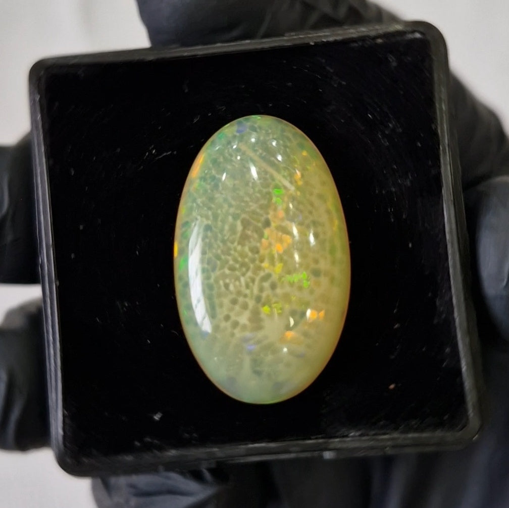 Natural Ethiopian Opal Cabochon | Oval | Size: 27x17mm - The LabradoriteKing