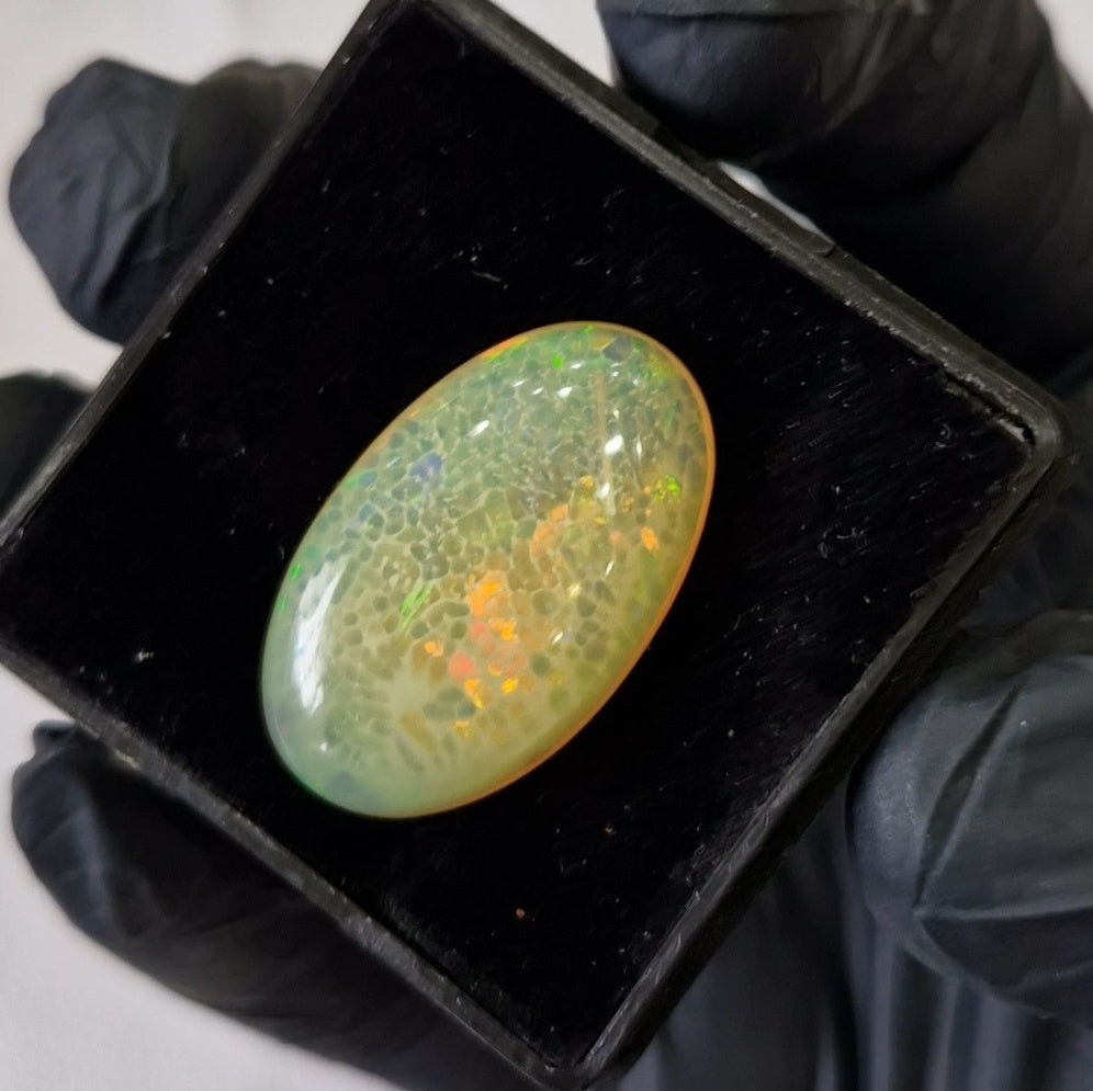 Natural Ethiopian Opal Cabochon | Oval | Size: 27x17mm - The LabradoriteKing