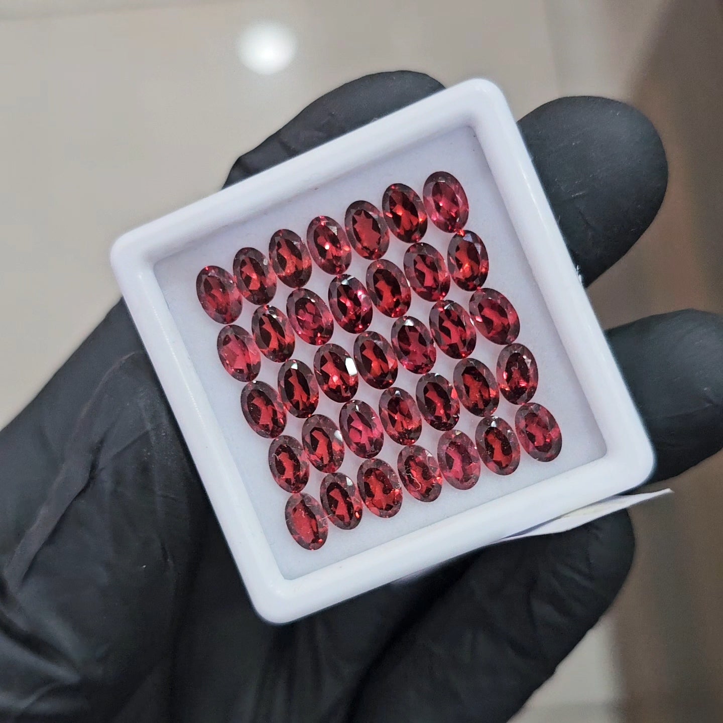 35 Pcs Natural Redrose Garnet | Oval| Size: 6x4mm - The LabradoriteKing