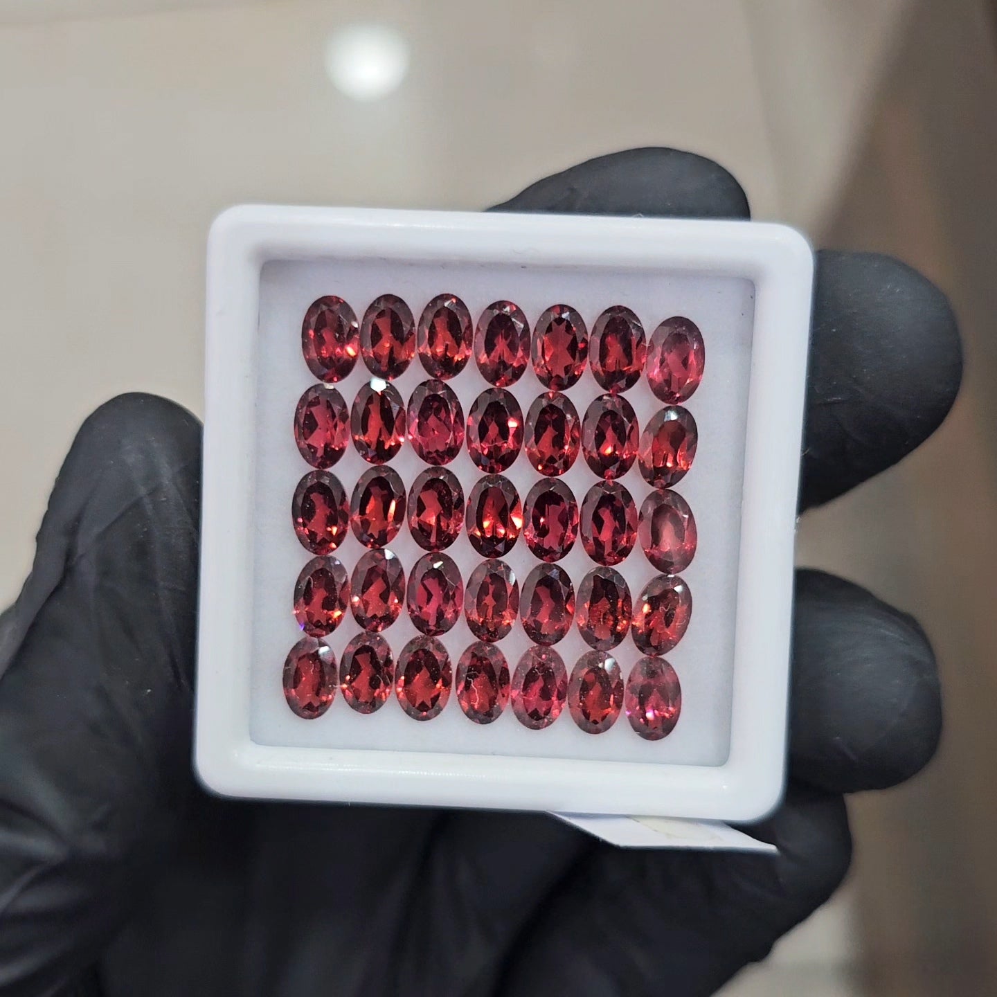 35 Pcs Natural Redrose Garnet | Oval| Size: 6x4mm - The LabradoriteKing