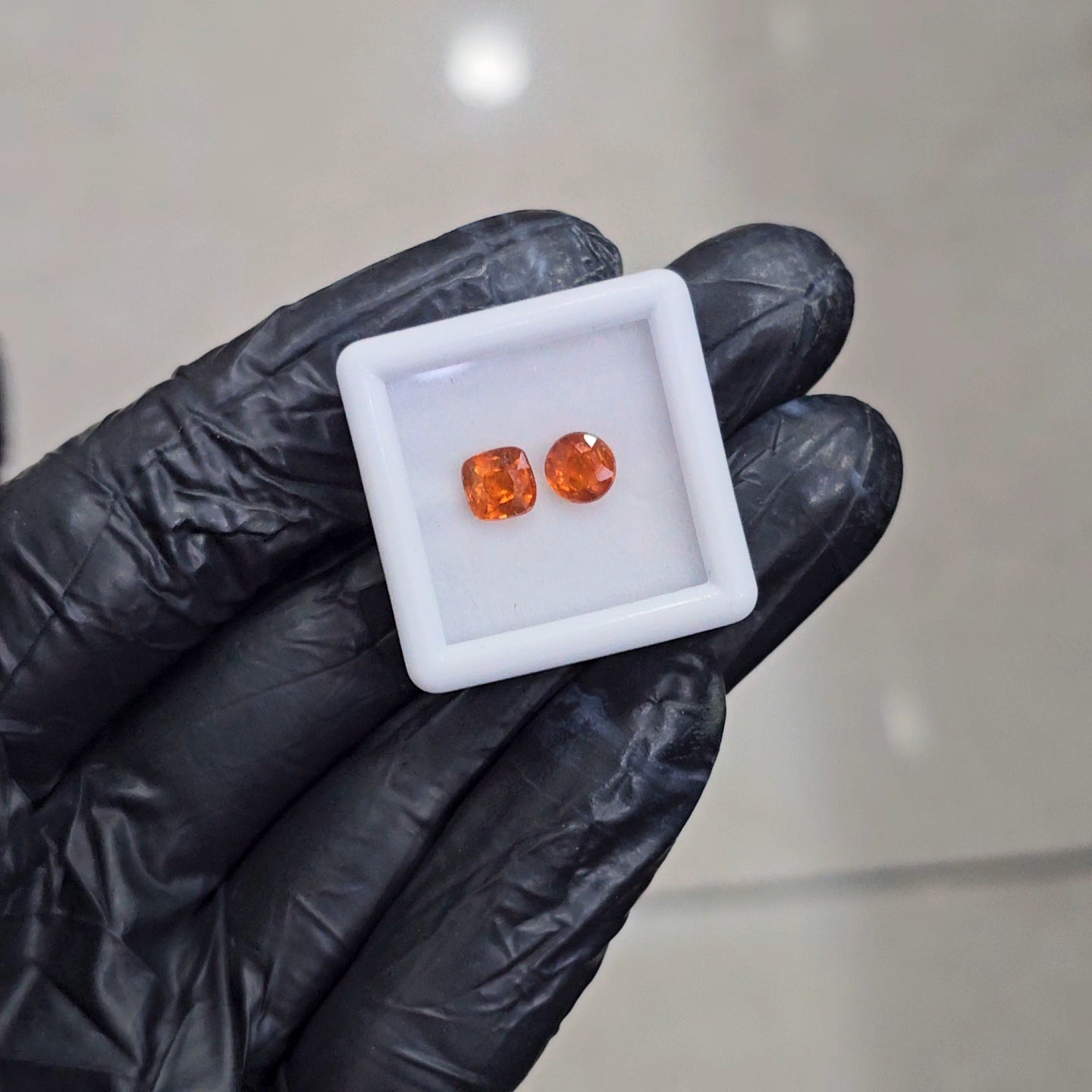 2 Pcs Of Natural Orange Kyanite Faceted |Mix Shape| Size: 6mm - The LabradoriteKing