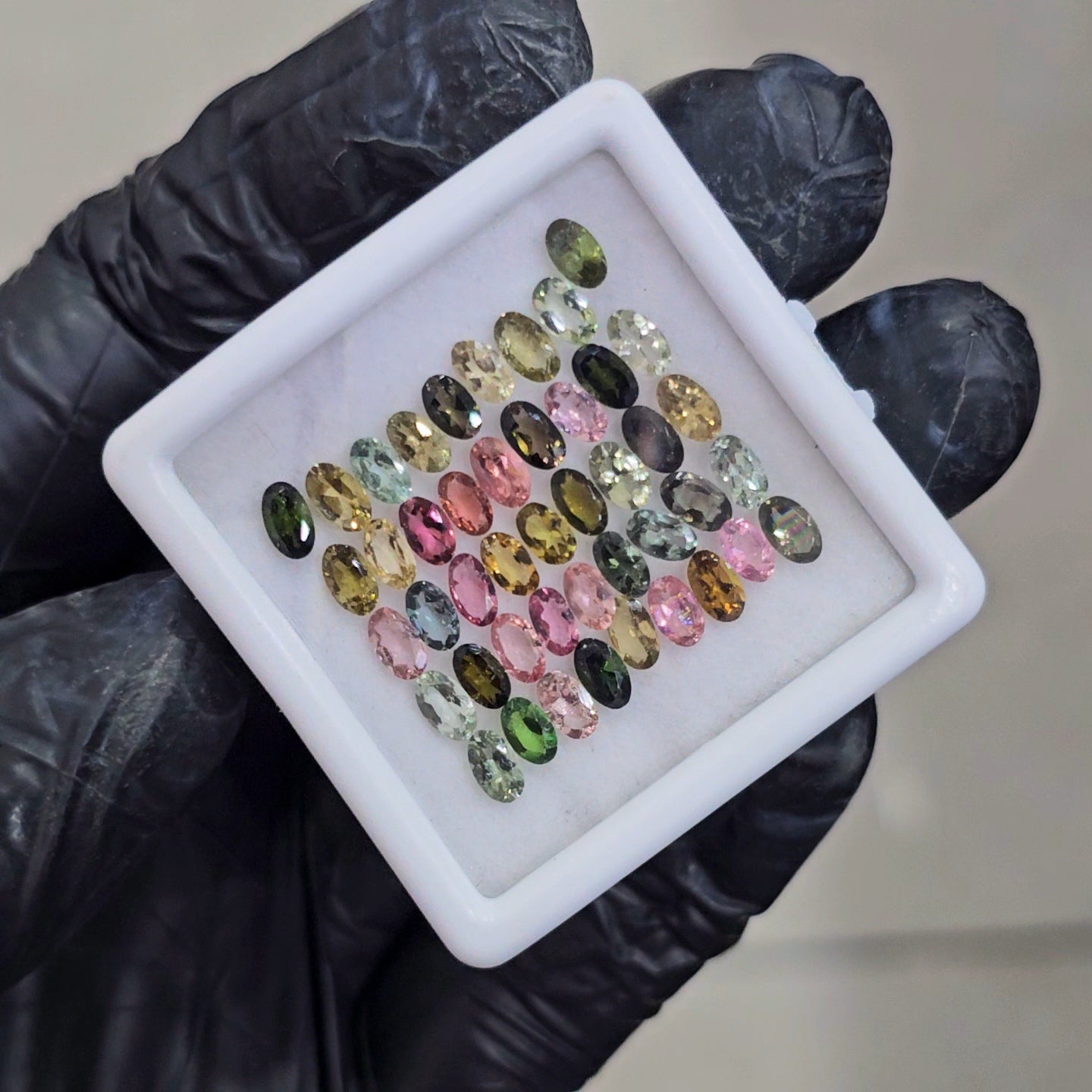 45 Pcs of Natural Tourmaline Faceted | Oval | Size: 5x3mm - The LabradoriteKing