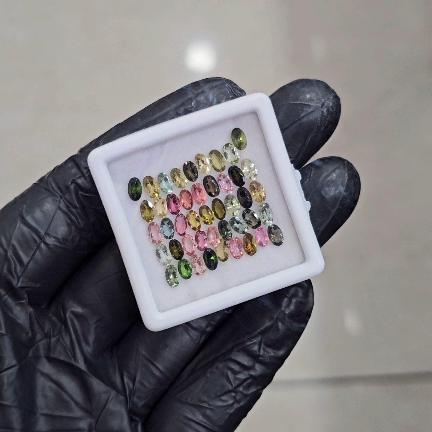 45 Pcs of Natural Tourmaline Faceted | Oval | Size: 5x3mm - The LabradoriteKing