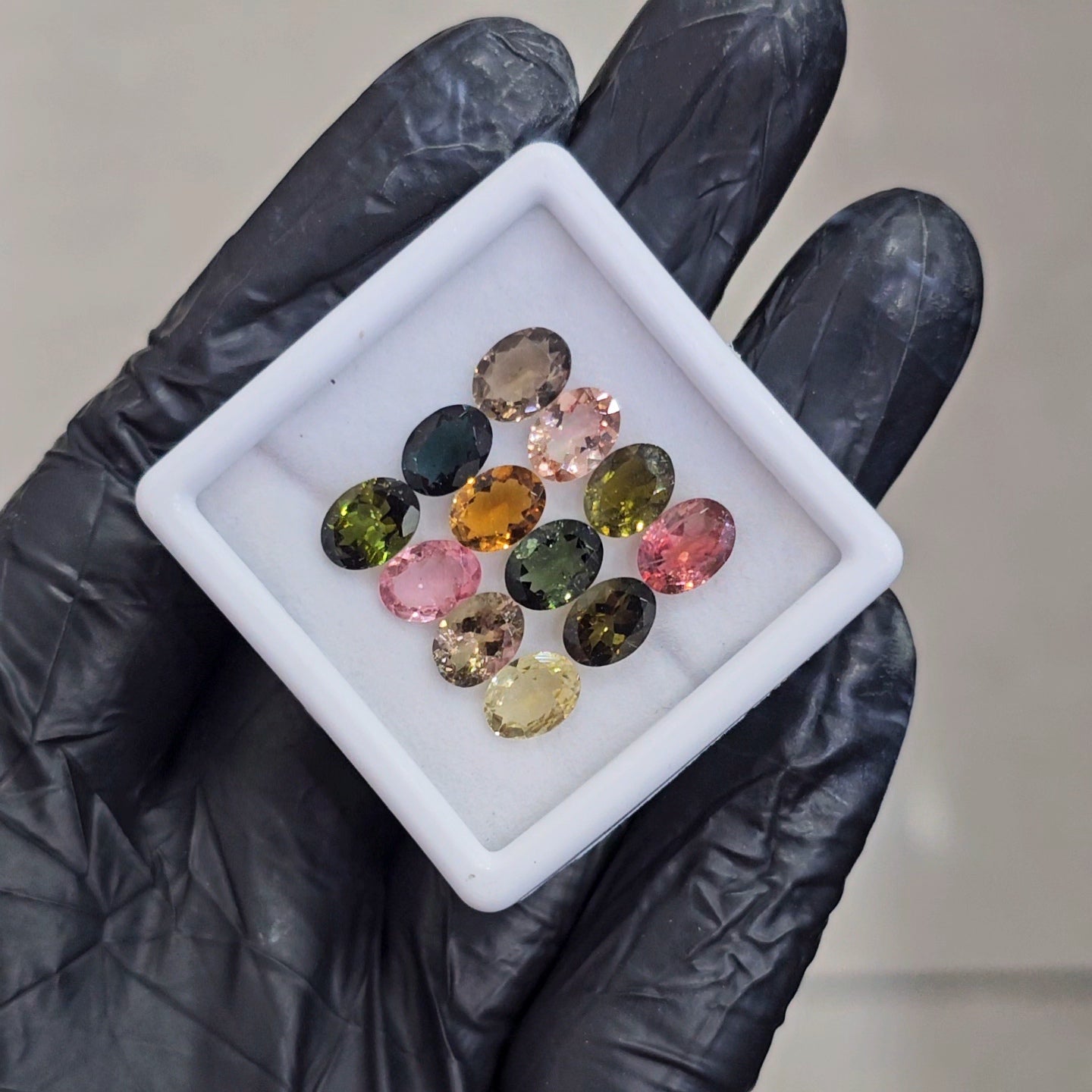 12 Pcs of Natural Tourmaline Faceted  | Oval | Size: 8x6mm - The LabradoriteKing