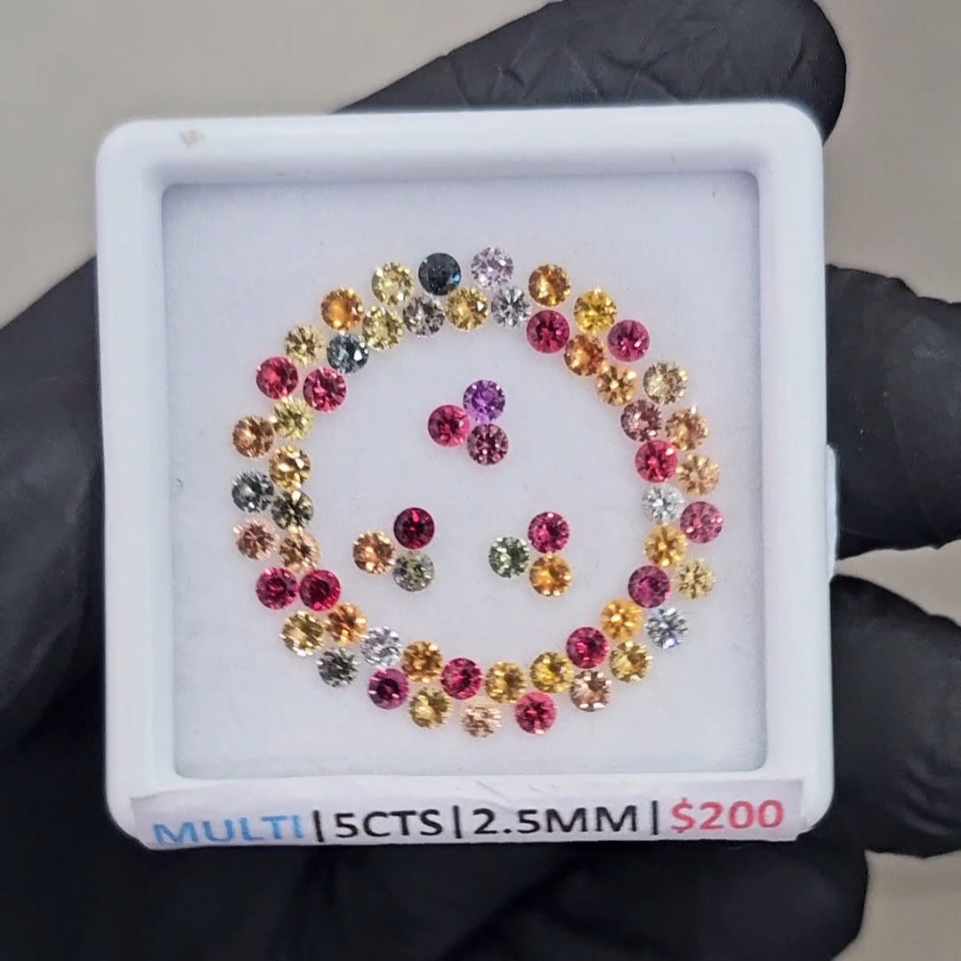 Natural Sapphire Ideal Cut | Round | 2.5mm - The LabradoriteKing