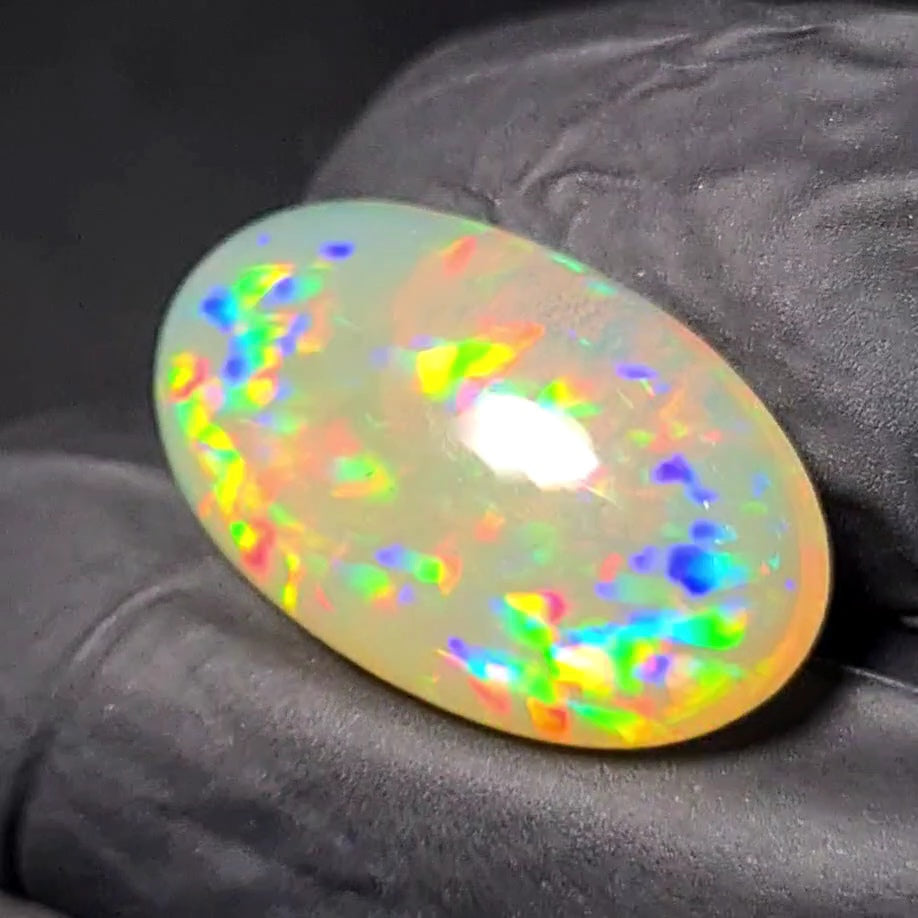 Natural Ethiopian Opal Cabochon | Oval| Size: 23x13mm - The LabradoriteKing