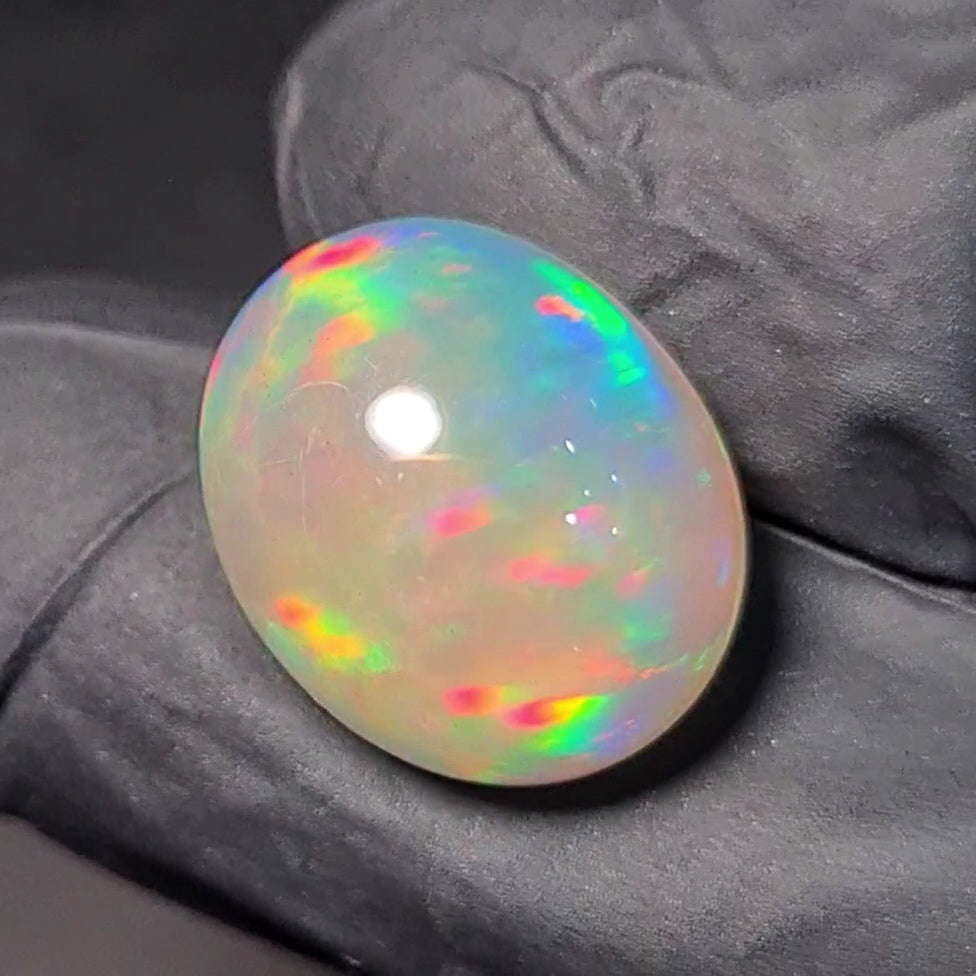 Natural Ethiopian Opal Cabochon | Oval| Size: 16x13mm - The LabradoriteKing