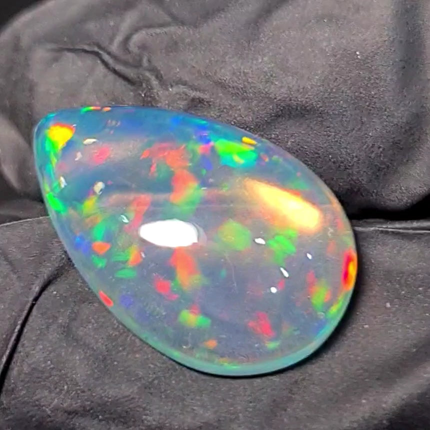 Natural Ethiopian Opal Cabochon | Pear| Size: 20x13mm - The LabradoriteKing