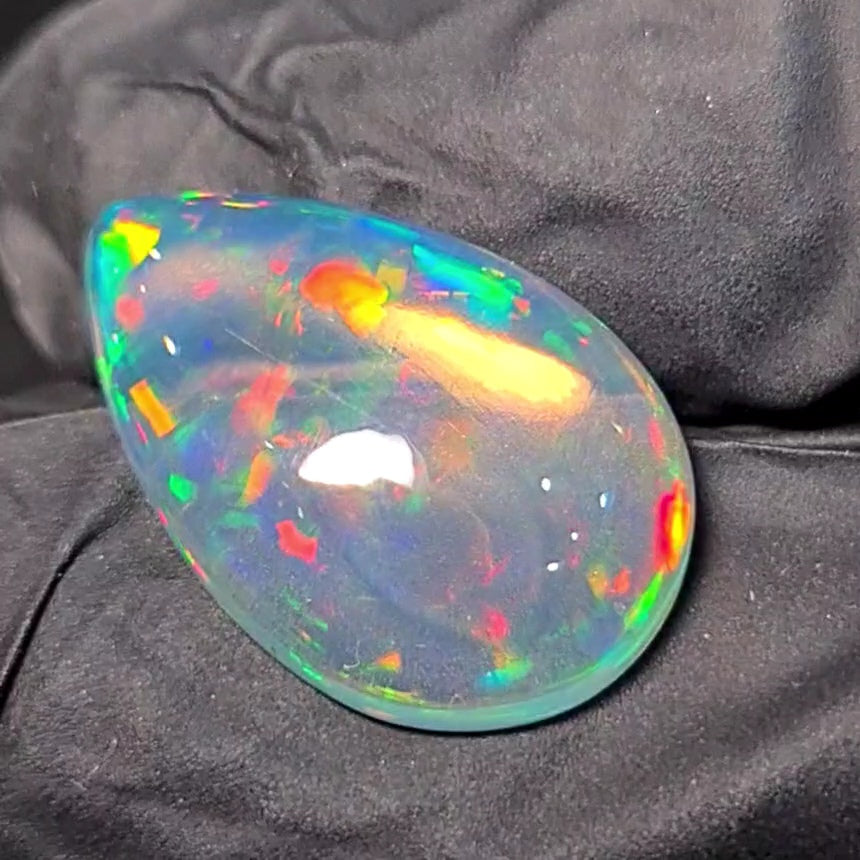 Natural Ethiopian Opal Cabochon | Pear| Size: 20x13mm - The LabradoriteKing