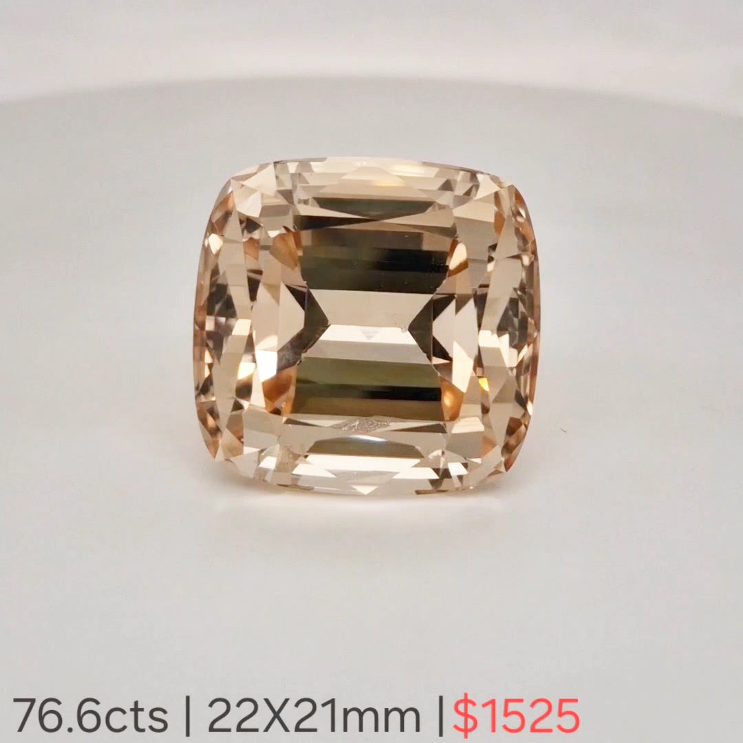 1 Pcs Of Natural Unheat Imperial Quartz Faceted | Rectangle | Size:22x21mm - The LabradoriteKing