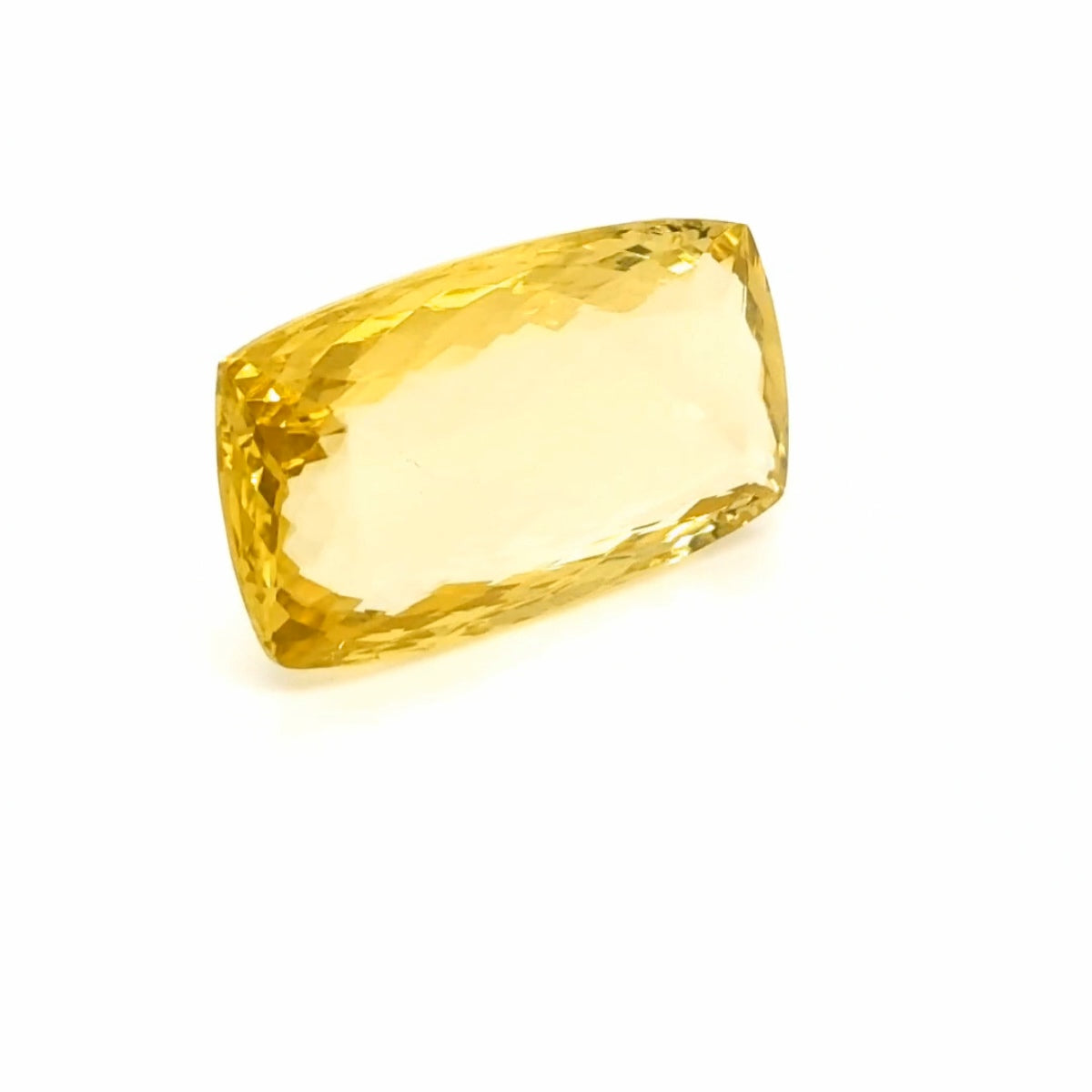 Natural Lemon Quartz Faceted | Rectangle | 42x23mm