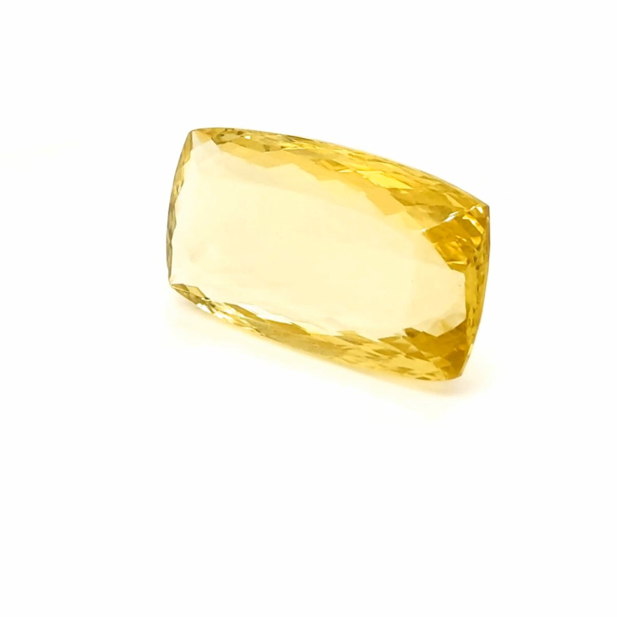 Natural Lemon Quartz Faceted | Rectangle | 42x23mm