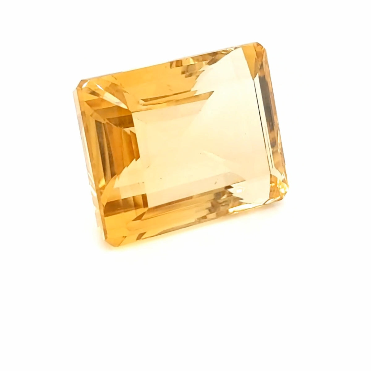 Natural Citrine Faceted | Rectangle | 29x22mm