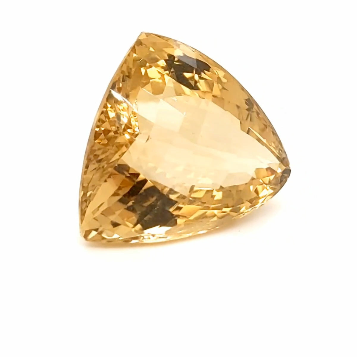 Natural Citrine Checker Cut | Trillion | 28x27mm