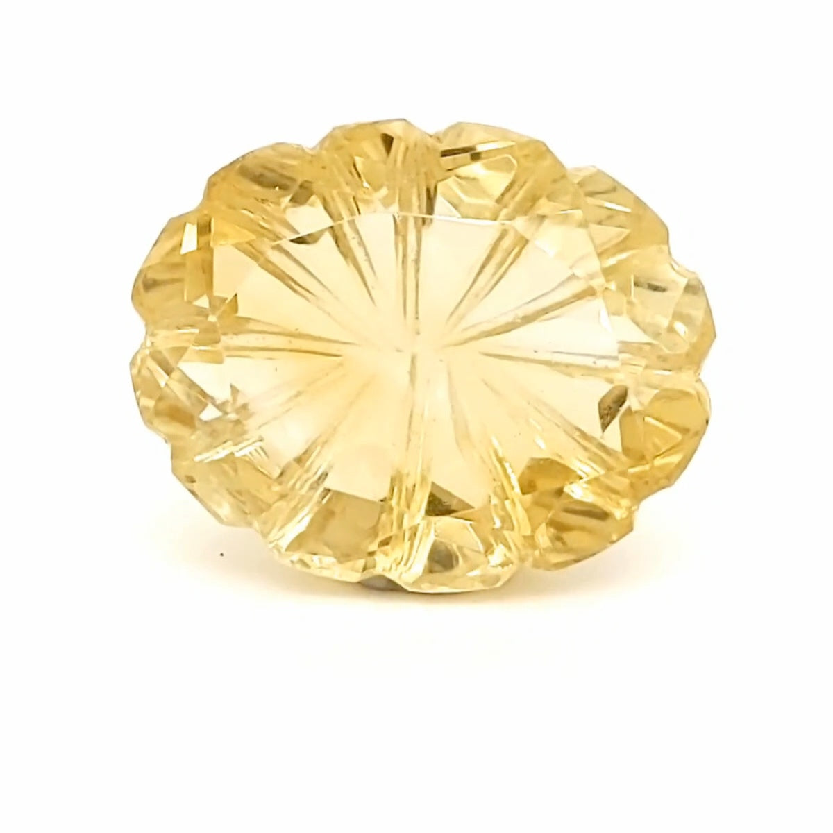 Natural Lemon Quartz Carved | Oval | 24x20mm