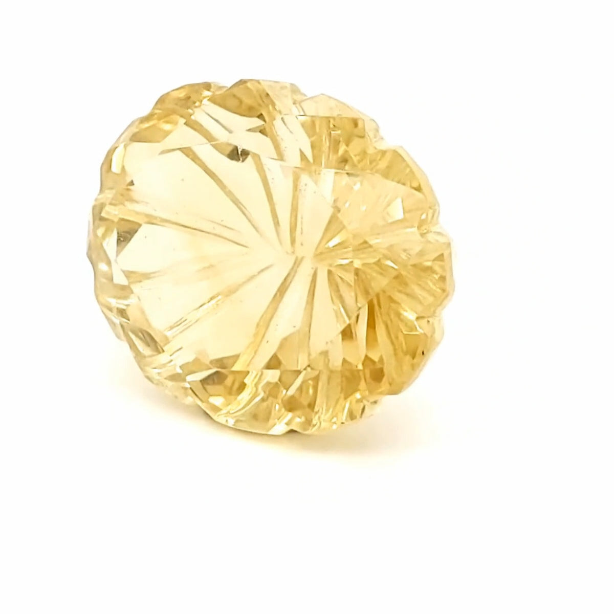 Natural Lemon Quartz Carved | Oval | 24x20mm
