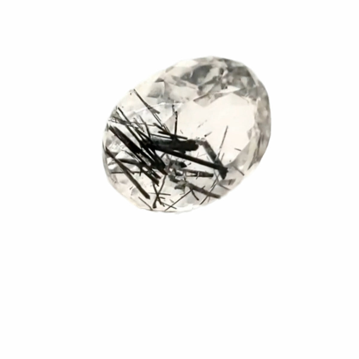 Natural Black Rutile Faceted | Oval | 20x15mm