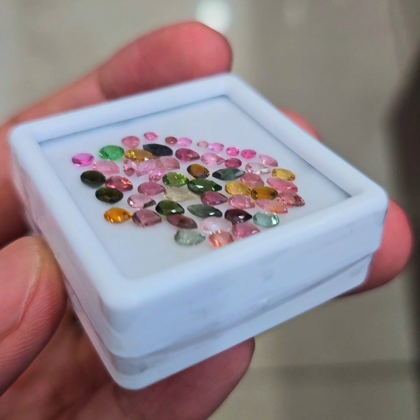 6.7cts Natural Multi Tourmaline Faceted | Mix | Size:2-5mm | 52Pcs