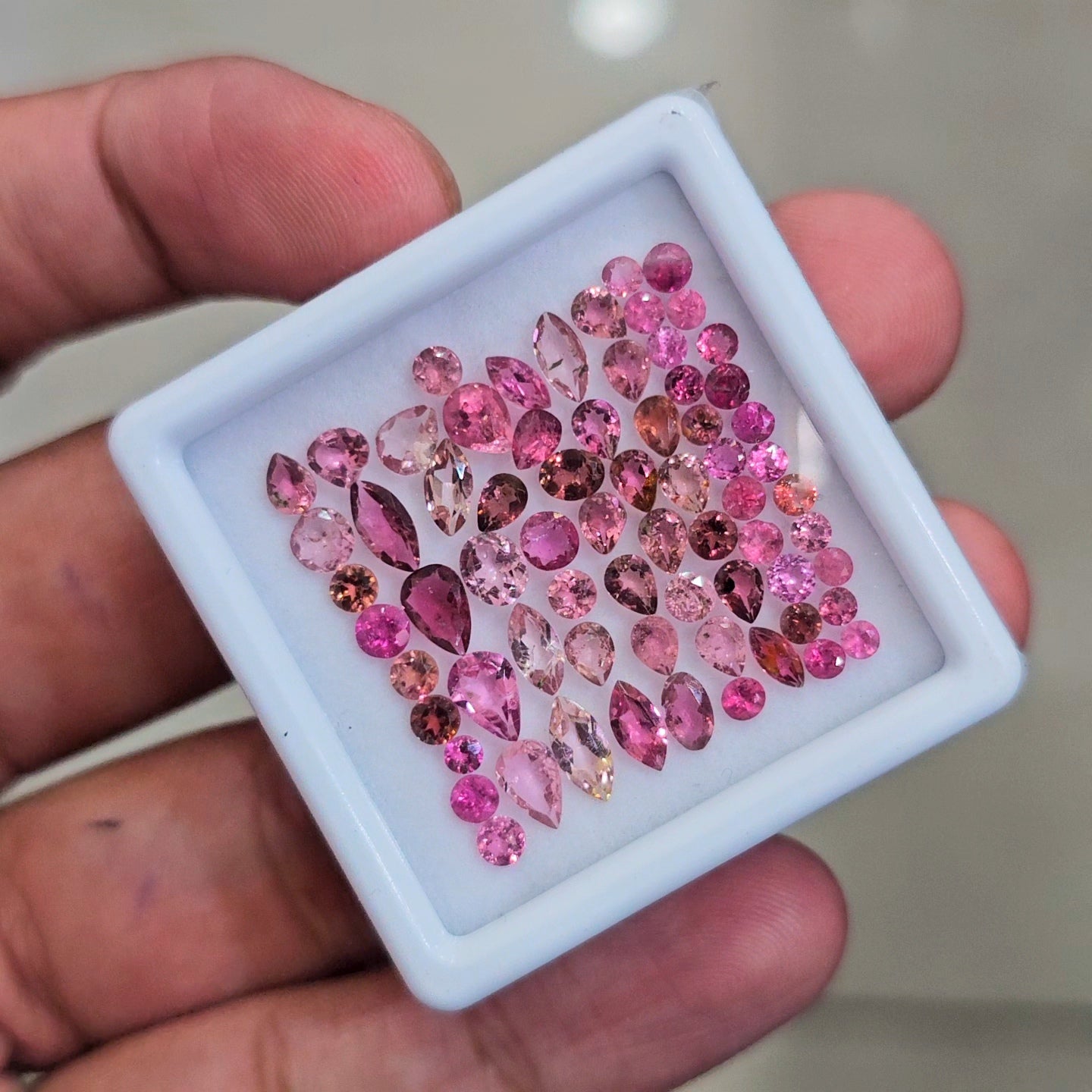 9.3cts Natural Pink Tourmaline Faceted | Mix | Size:2-7mm | 73Pcs