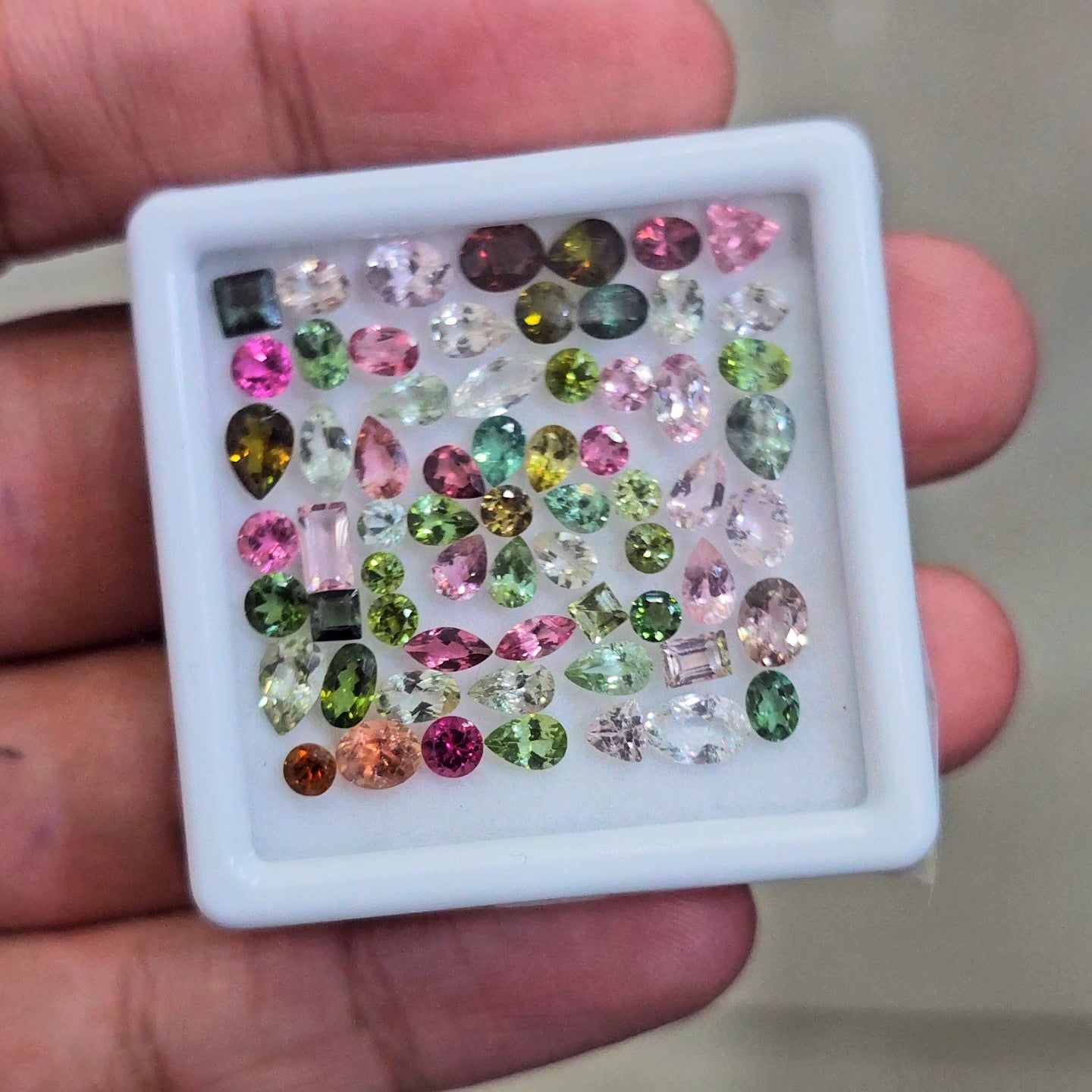 12.9cts Natural Multi Tourmaline Faceted | Mix | Size:2-6mm | 65Pcs