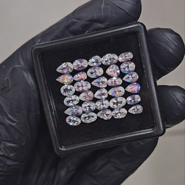 30 Pcs Natural Madagascar Moonstones Faceted | Shape: Mix | Size: 5-6mm | Top quality