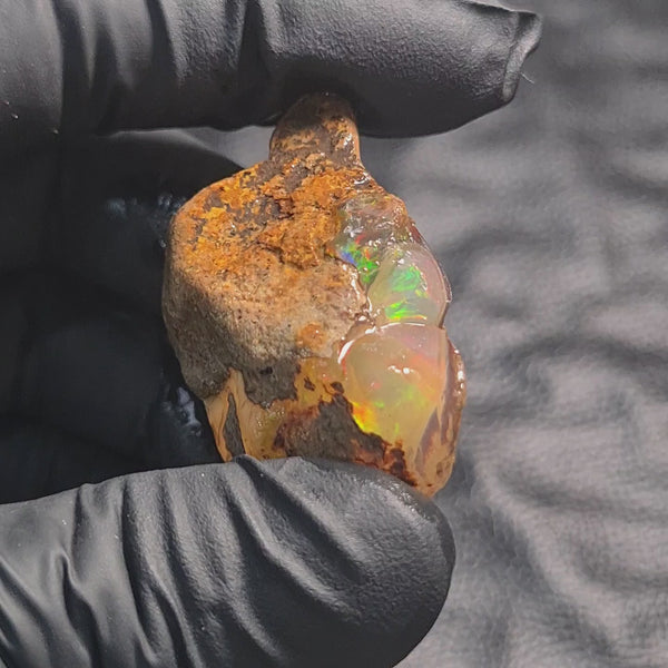 Natural Ethiopian Water Opal Rough | Phantom Egg untreated| 43x29mm
