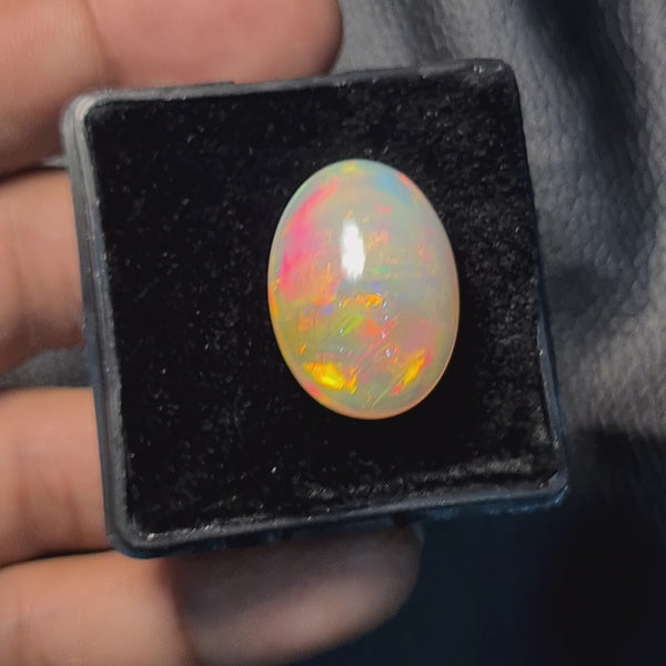 Natural Ethiopian Opal Cabochon | Oval| Size: 22x16mm