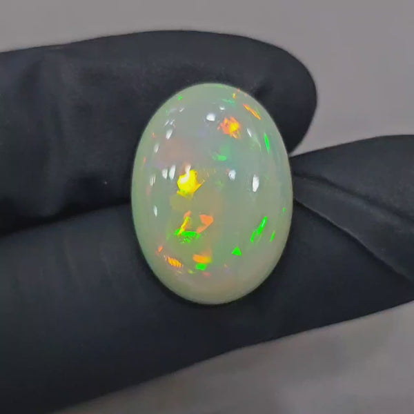 Natural Ethiopian Opal Cabochon | Oval| Size: 21x15mm