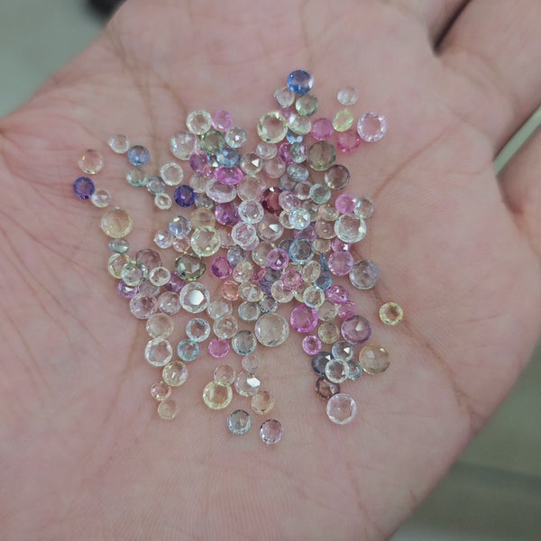 5 Carats Unheated Sapphire Pastel rosecuts | 30 Pcs approx |3-5mm sizes
