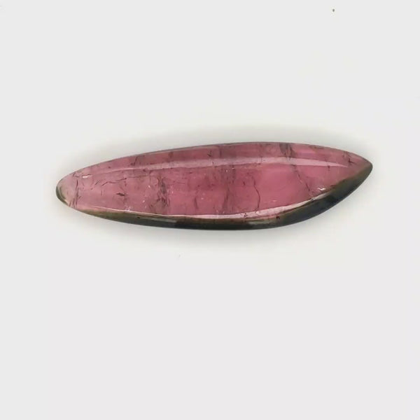1 Pics Of Natural Watermelon Tourmaline Slice | Size:43X12mm | With Certificate