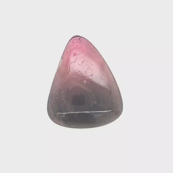 1 Pics Of Natural Watermelon Tourmaline Slice | Size:24x20mm | With Certificate