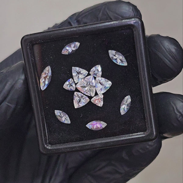 13 Pcs Natural Madagascar Moonstones Faceted | Shape: Mix| Size: 7-4mm | Top quality