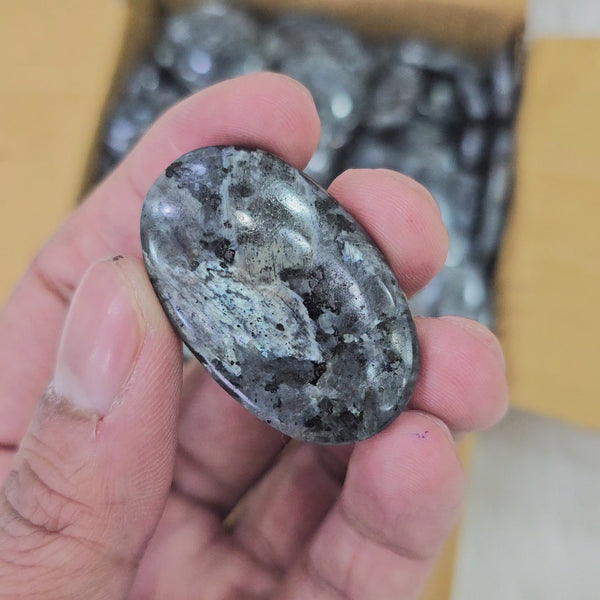 500 Grams / 1KG of Larvikite Cabochons with flash | 140 PCs