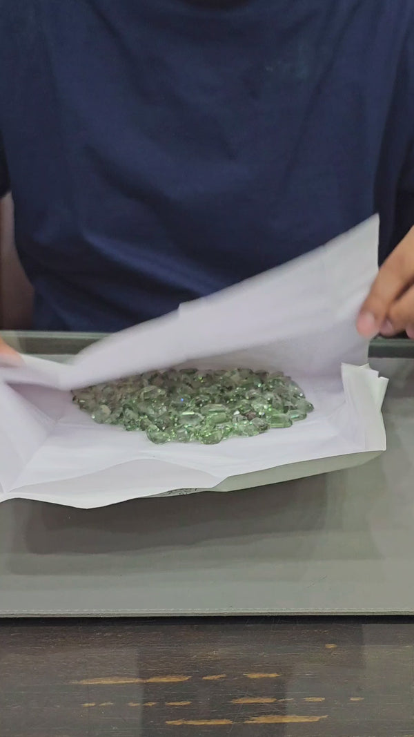 5 Pcs Natural Prasiolites | 15mm to 20mm sizes