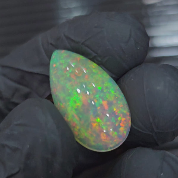 Natural Ethiopian Opal Cabochon | Pear | Size: 24-14mm