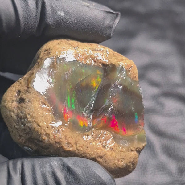 Natural Ethiopian Water Opal Rough | Raw untreaed  | 48x44mm