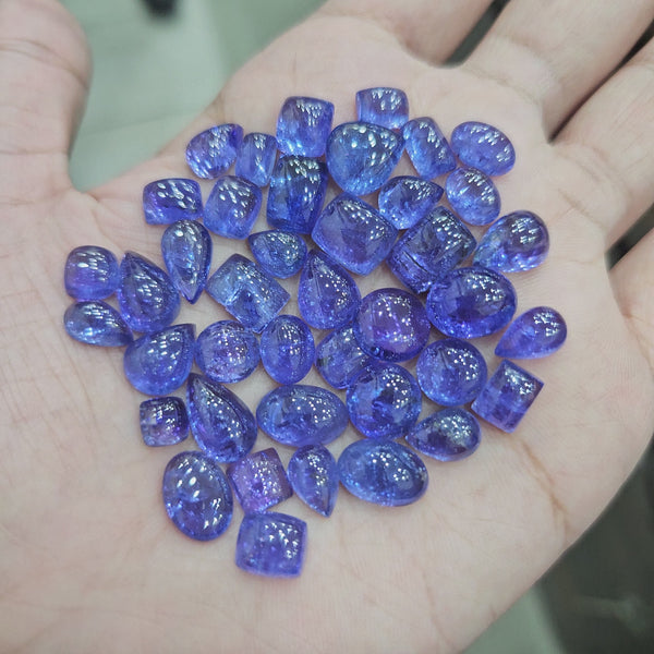 Natural Tanzanite Cabochons | 10mm sizes | Choose your shape