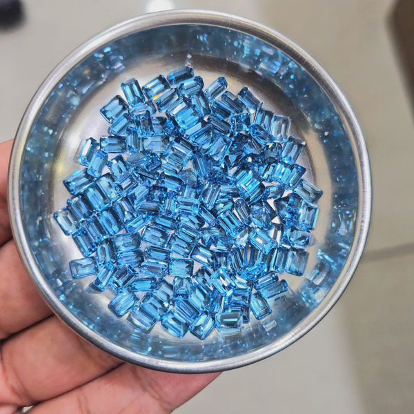 5 Pcs Of Top Quality Swiss Blue Topaz | 7x5mm